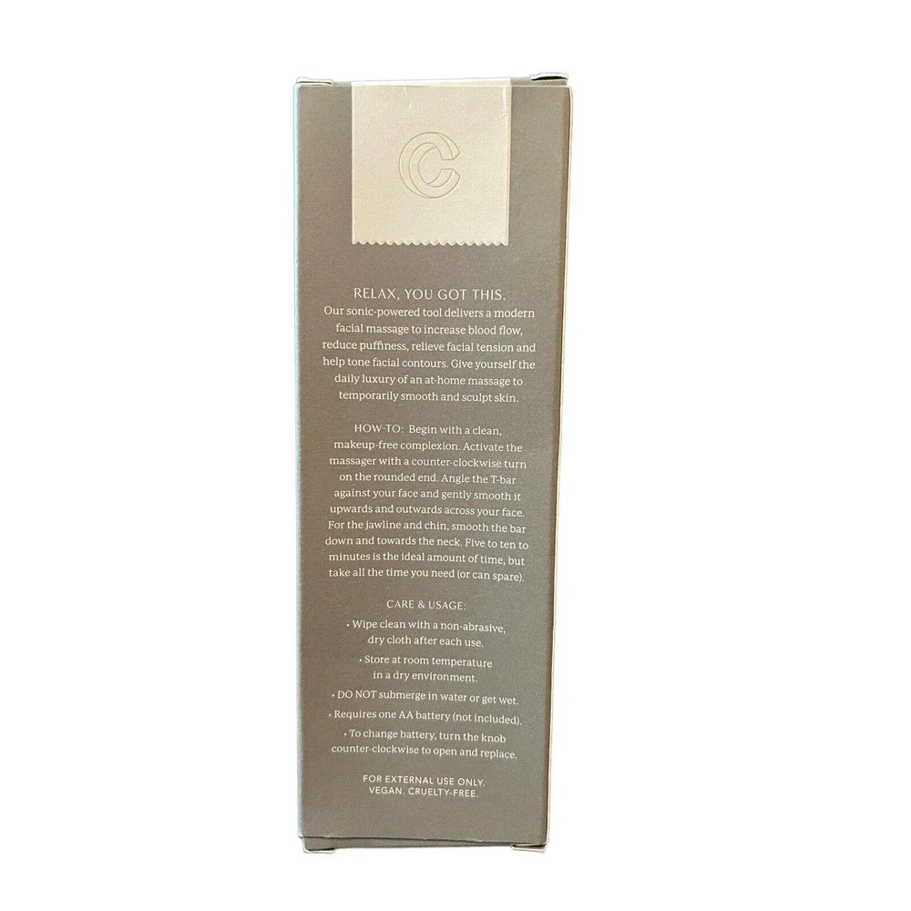 Complex Culture Sonic T-Bar Facial Massager for Puffiness, Tension, Contour $58